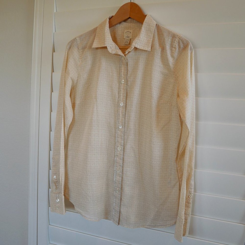 J. Crew Printed Perfect Shirt